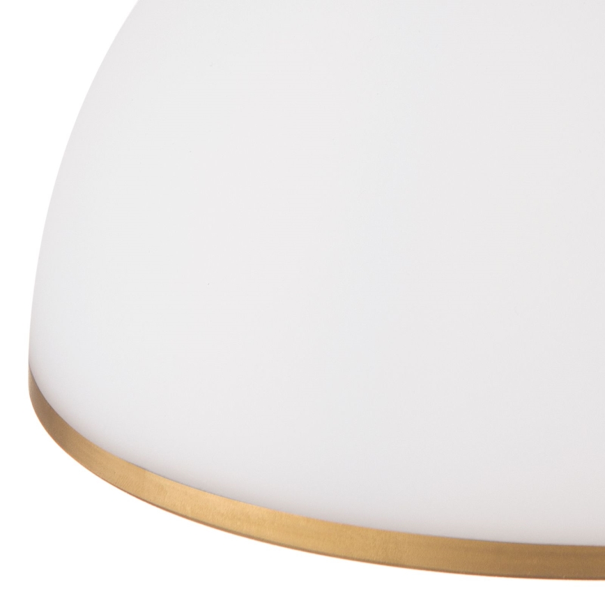 Lestenec na verigi OLD LAMP 1xE27/40W/230V pr. 30 cm bela/medenina