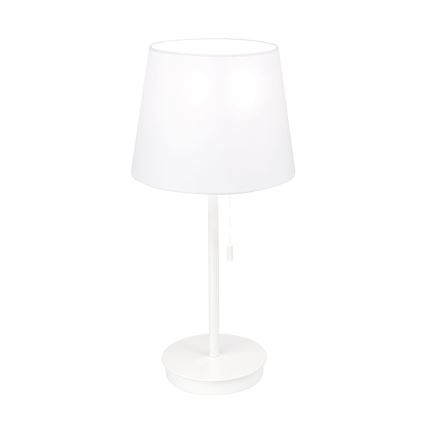 Namizna svetilka z USB priključkom LUDWIG 1xE27/40W/230V 50 cm bela