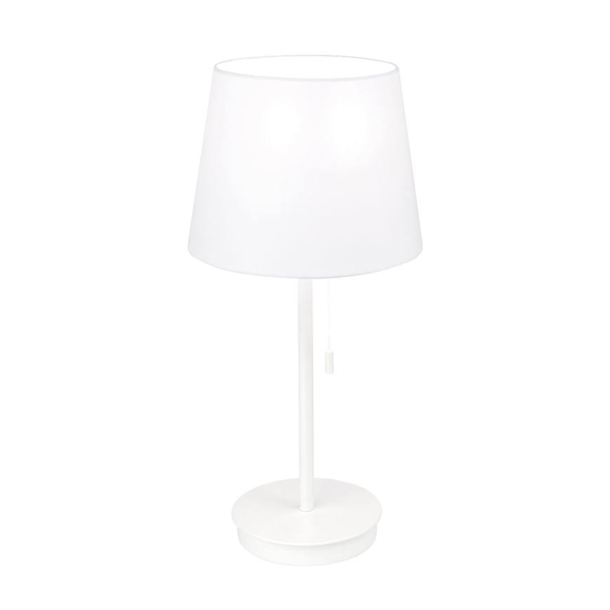 Namizna svetilka z USB priključkom LUDWIG 1xE27/40W/230V 50 cm bela