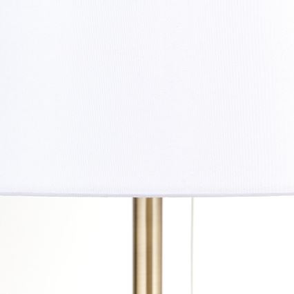Namizna svetilka z USB priključkom LUDWIG 1xE27/40W/230V 50 cm bela/zlata
