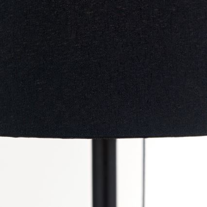 Namizna svetilka z USB priključkom LUDWIG 1xE27/40W/230V 50 cm črna