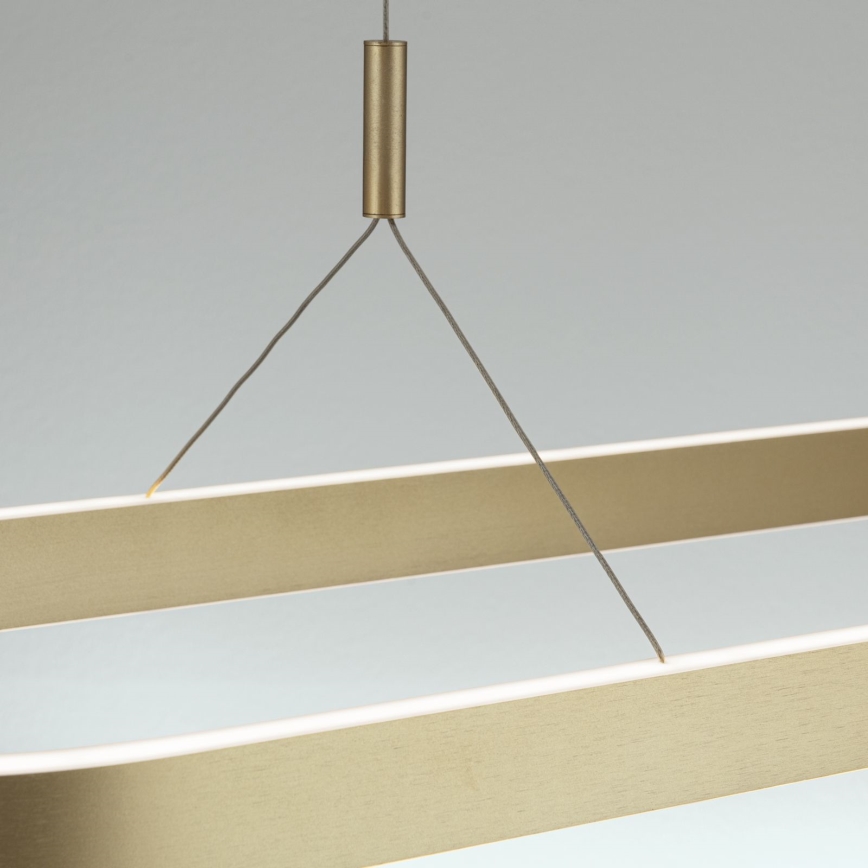 LED viseči lestenec na kablu CARRARA LED/80W/230V 2700/3000/4000K zlati