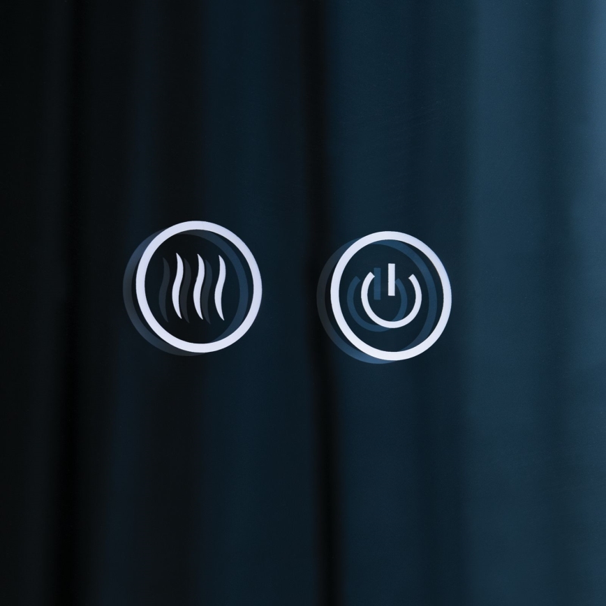 LED ogrevano kopalniško stensko ogledalo z osvetlitvijo FOCUS LED/27W/230V 3000/4200/6000K premer 80 cm IP44