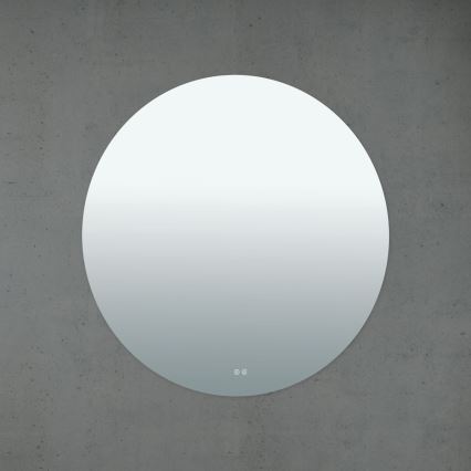 LED kopalniško ogrevano stensko ogledalo z osvetlitvijo FOCUS LED/30W/230V 3000/4200/6000K premer 100 cm IP44