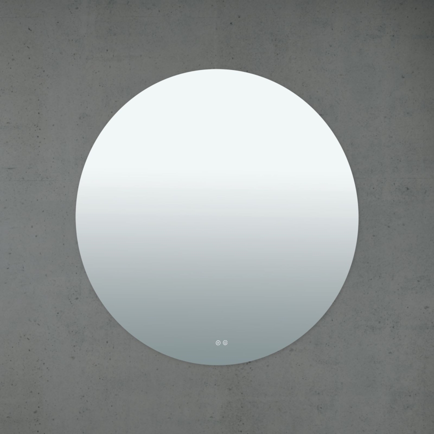 LED kopalniško ogrevano stensko ogledalo z osvetlitvijo FOCUS LED/30W/230V 3000/4200/6000K premer 100 cm IP44