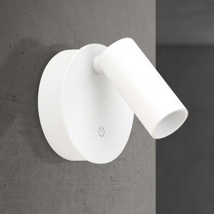 LED zatemnjiva polnilna stenska spot svetilka na dotik LUXY LED/1W/5V 2200 mAh 2700/3000/4000K bela