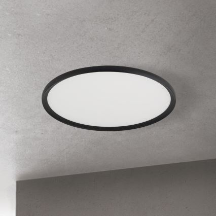 LED stropna svetilka KANT LED/50W/230V 2700/3000/4000K premer 60 cm črna