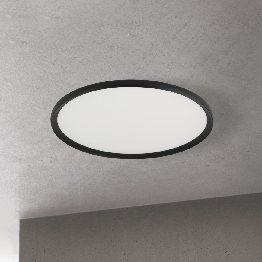 LED stropna svetilka KANT LED/50W/230V 2700/3000/4000K premer 60 cm črna