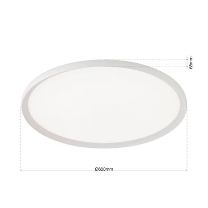 LED stropna svetilka KANT LED/50W/230V 2700/3200/4000K Ø 60 cm bela