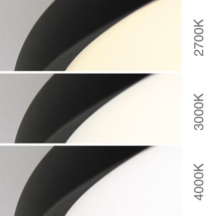 LED stropna svetilka KANT LED/66W/230V 2700/3000/4000K Ø 80 cm črna