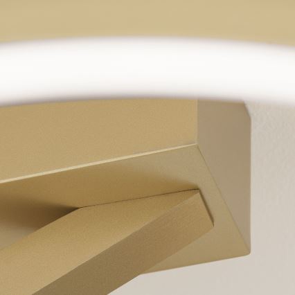 LED stropna svetilka KOLK LED/40W/230V, 2700/3000/4000K, premer 40 cm, zlata