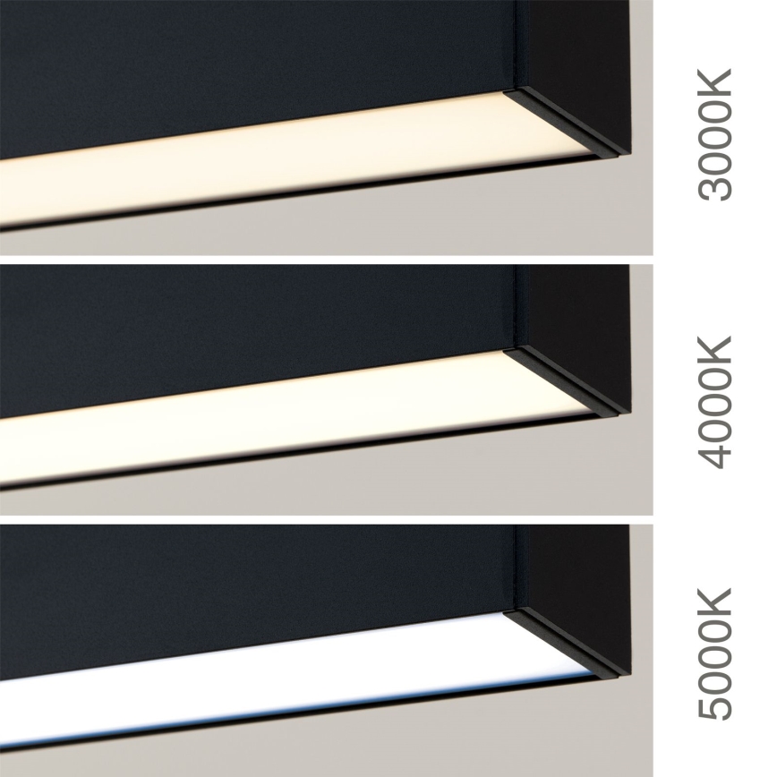 LED stropna/viseča svetilka 2 v 1 PALKKI LED/38W/230V 3000/4000/5000K črna