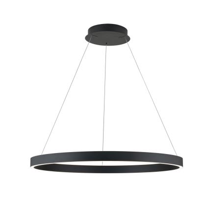 zatemnljiv LED lestenec na kablu KOLK LED/80W/230V 2700/3000/4000K premer 80 cm črna