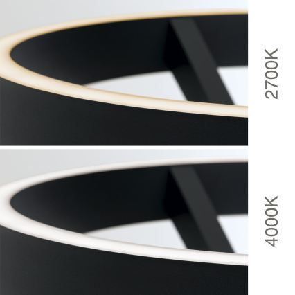 Zatemnljiva LED talna svetilka KOLK LED/40W/230V 2700/4000K črna