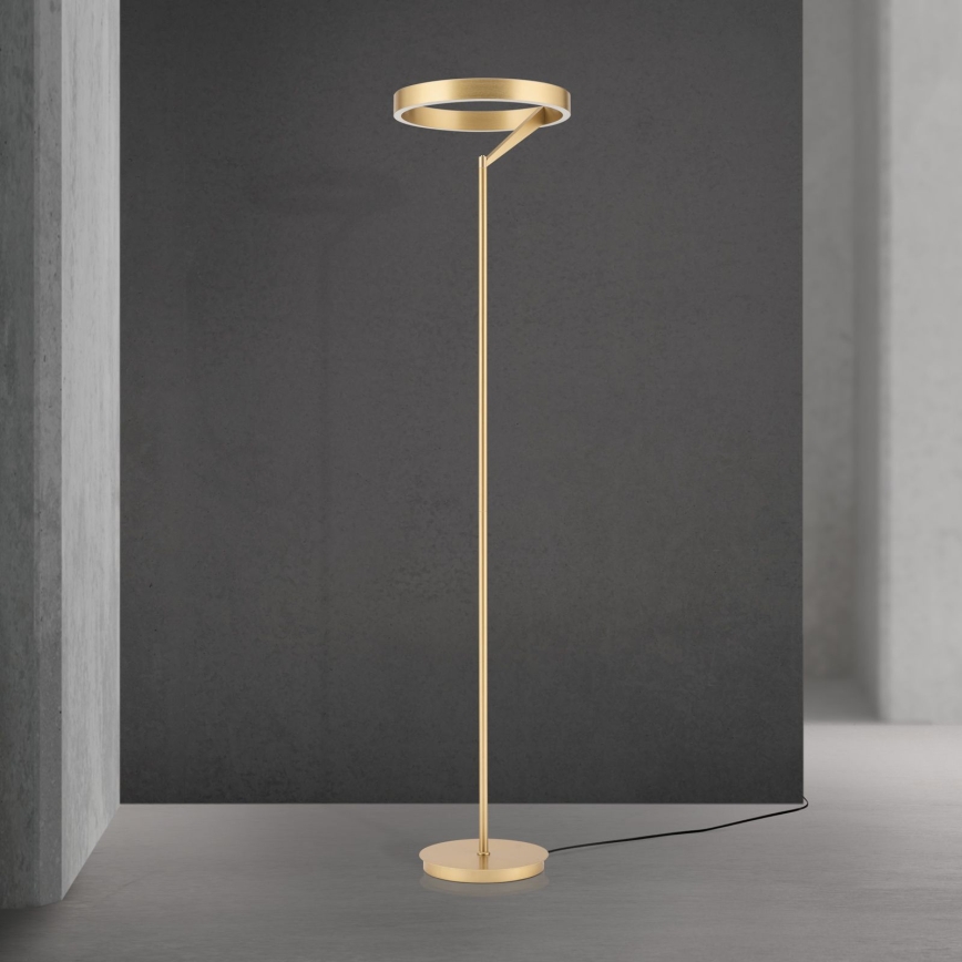 LED stoječa svetilka KOLK LED/40W/230V 2700/4000K z zatemnitvijo, zlata