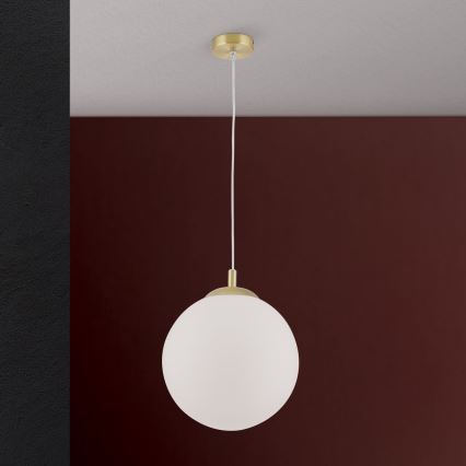 Viseči lestenec MADIS 1xE27/60W/230V, zlate barve