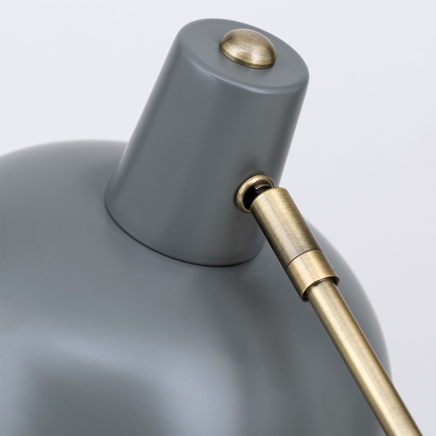 Namizna svetilka FEDRA 1xE14/40W/230V siva/mesing