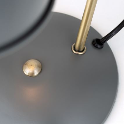 Namizna svetilka FEDRA 1xE14/40W/230V siva/mesing