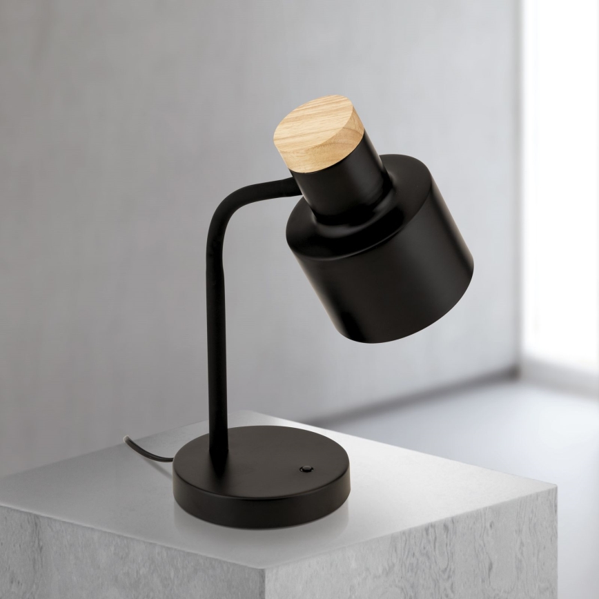 Namizna svetilka GILI 1xE27/40W/230V črna