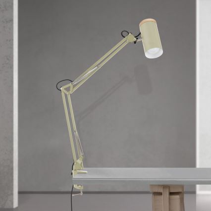 Namizna svetilka s sponko GILI 1xE27/40W/230V zelena