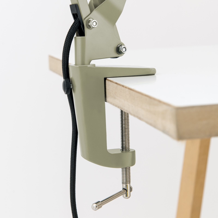 Namizna svetilka s sponko GILI 1xE27/40W/230V zelena