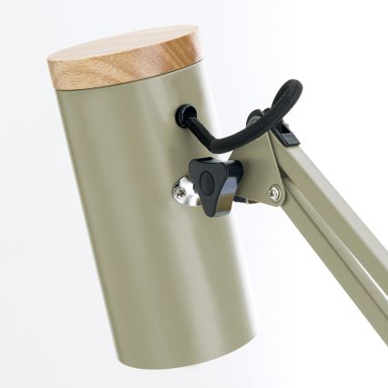 Namizna svetilka s sponko GILI 1xE27/40W/230V zelena