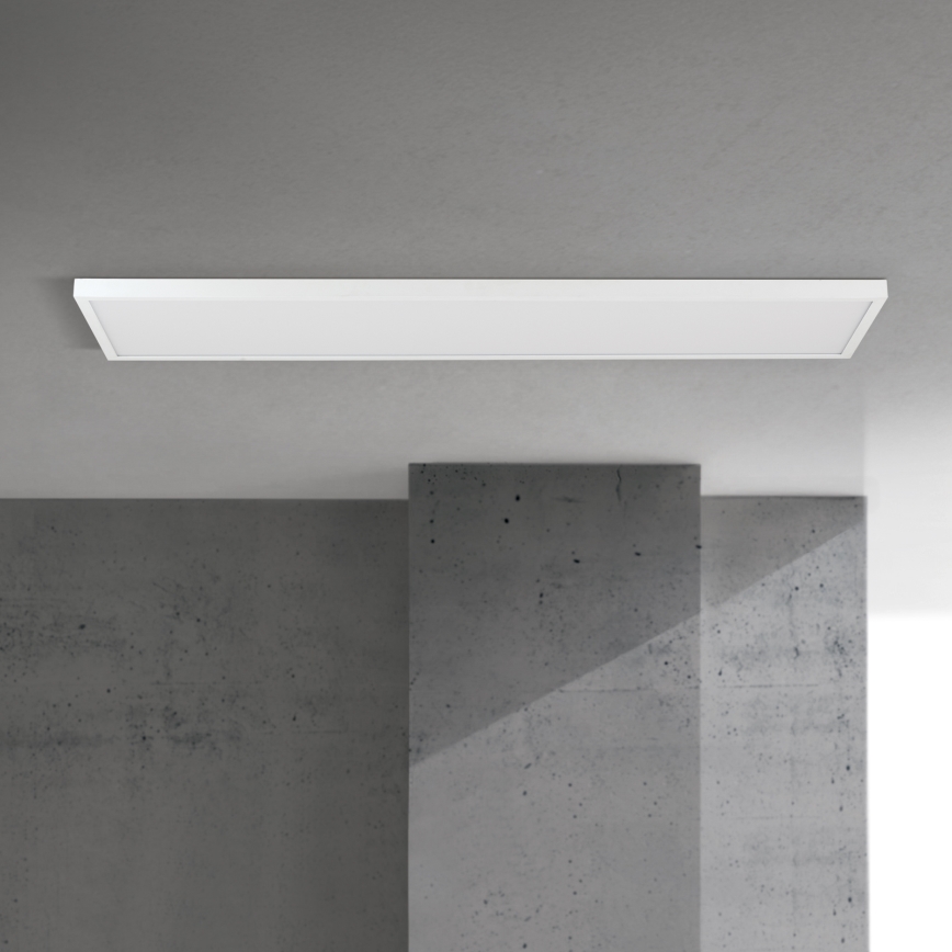 LED zatemljiv nadometni panel DISC LED/40W/230V 2700/3000/4000K 115x30 cm bela