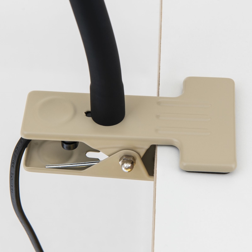 Fleksibilna namizna svetilka s sponko DOTTY 1xGU10/10W/230V bež/črna