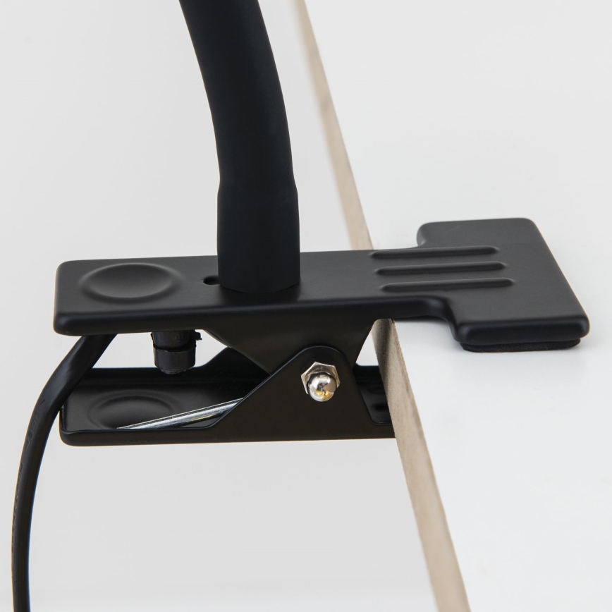 Prilagodljiva namizna svetilka s sponko DOTTY 1xGU10/10W/230V medeninasta/črna