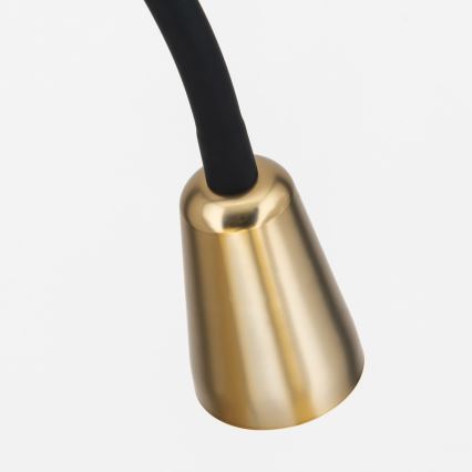 Prilagodljiva stoječa svetilka DOTTY 1xGU10/10W/230V črna/medenina