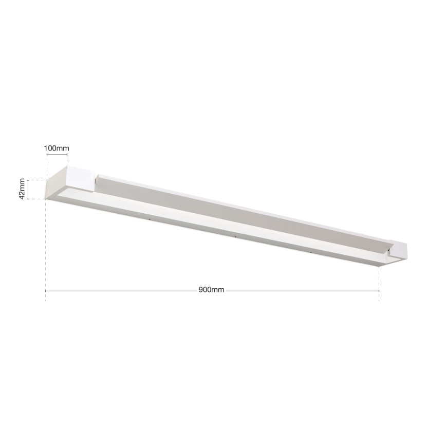 LED Kopalniška luč za osvetlitev ogledala MARILYN LED/24W/230V 90 cm IP44 bela