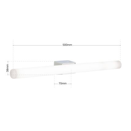 LED Stenska svetilka VISAGIST 1xS14d/8W/230V bela