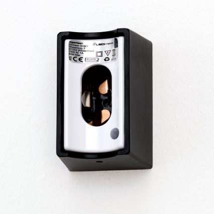 LED Stenska svetilka VISAGIST 1xS14d/8W/230V črna