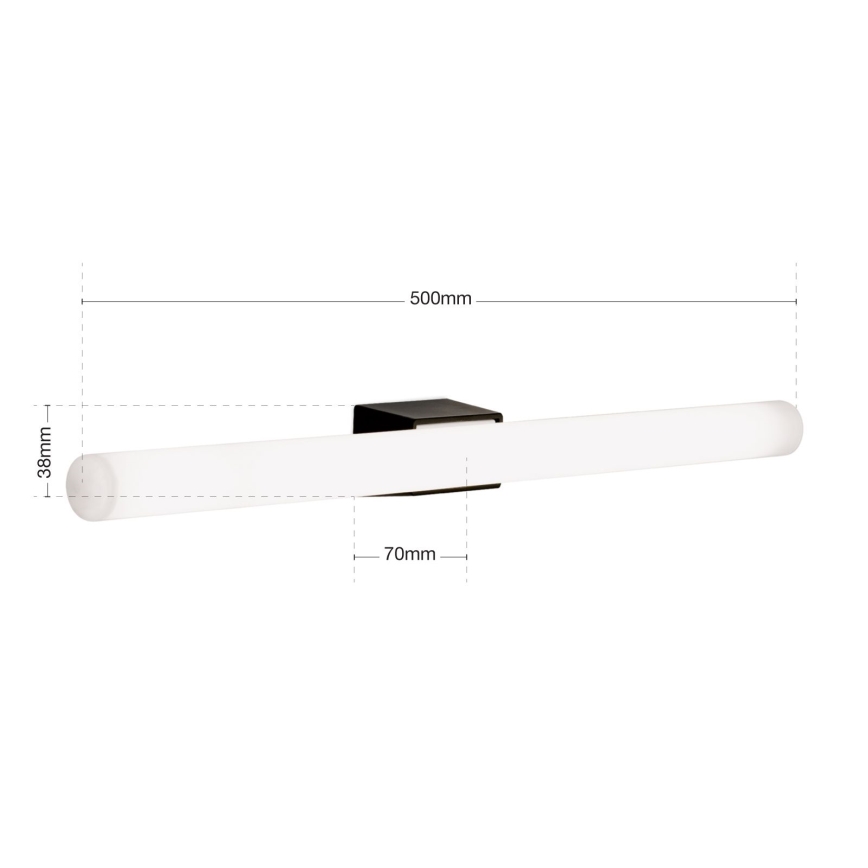 LED Stenska svetilka VISAGIST 1xS14d/8W/230V črna