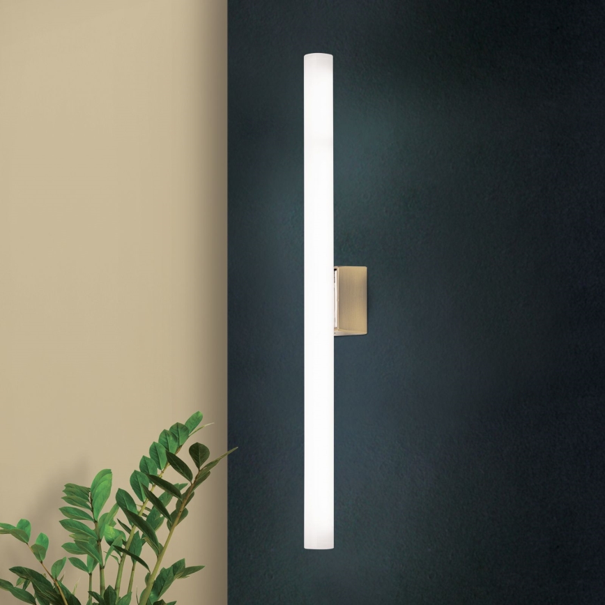 LED Stenska svetilka VISAGIST 1xS14d/8W/230V medenina
