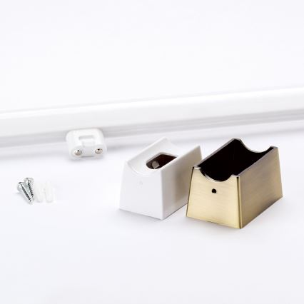 LED Stenska svetilka VISAGIST 1xS14d/8W/230V medenina