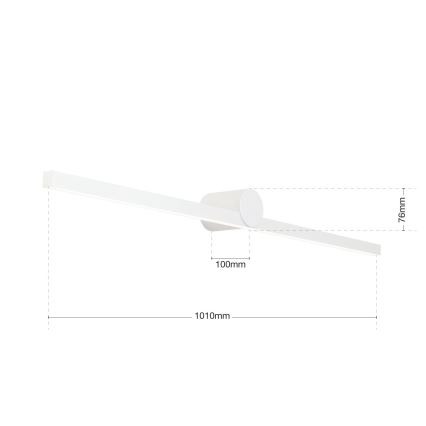 LED Kopalniška luč za osvetlitev ogledala BEAUTY LED/24W/230V 101 cm IP54 bela