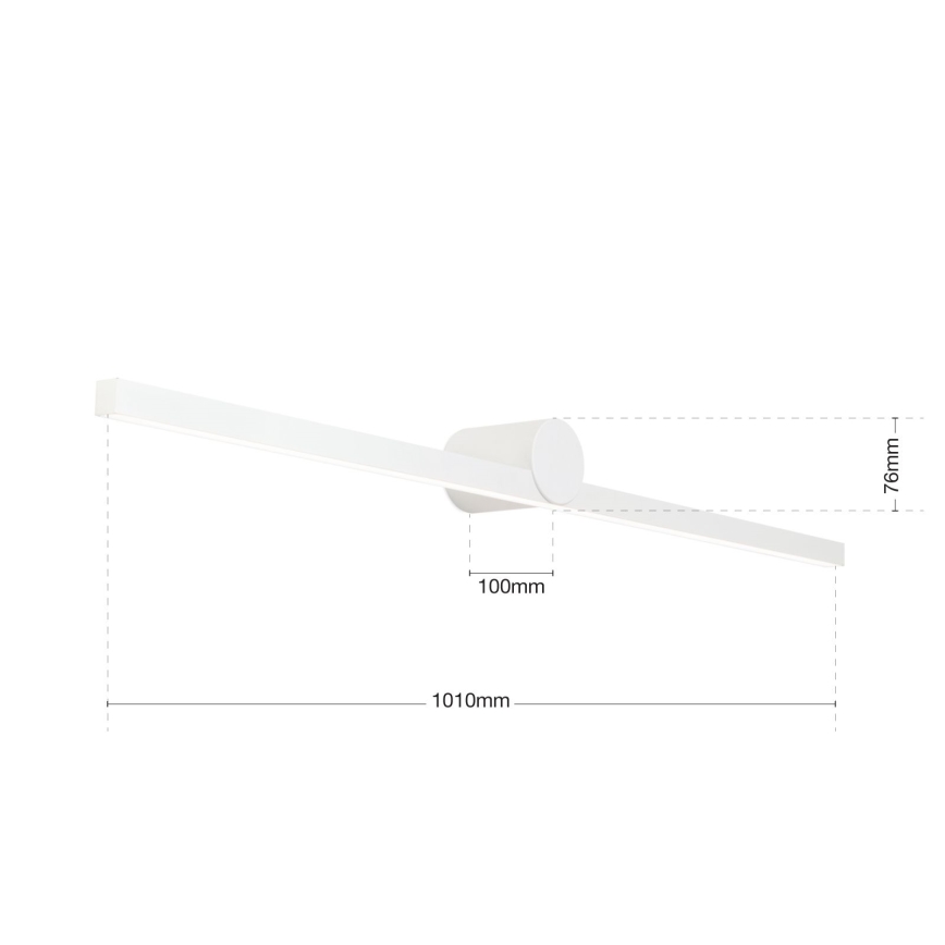 LED Kopalniška luč za osvetlitev ogledala BEAUTY LED/24W/230V 101 cm IP54 bela
