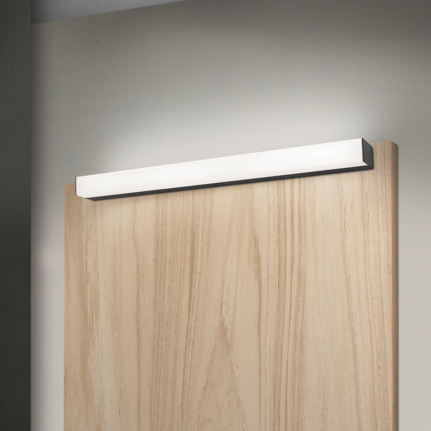 LED Kopalniška luč za osvetlitev ogledala HORIZON LED/12W/230V 3000/4000K 60 cm IP44 črna