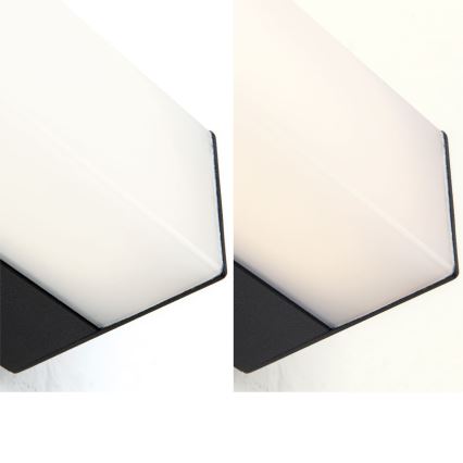 LED Kopalniška luč za osvetlitev ogledala HORIZON LED/12W/230V 3000/4000K 60 cm IP44 črna