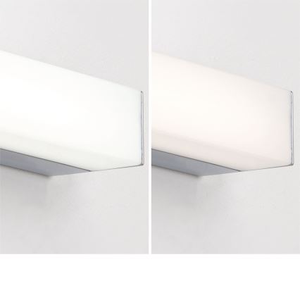 LED Kopalniška luč za osvetlitev ogledala HORIZON LED/12W/230V 3000/4000K 60 cm IP44 srebrna