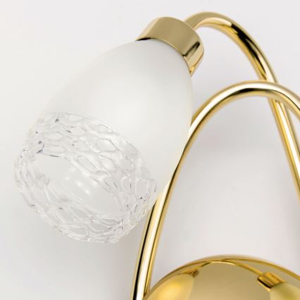 Stenska svetilka CARLA 2xG9/28W/230V zlata