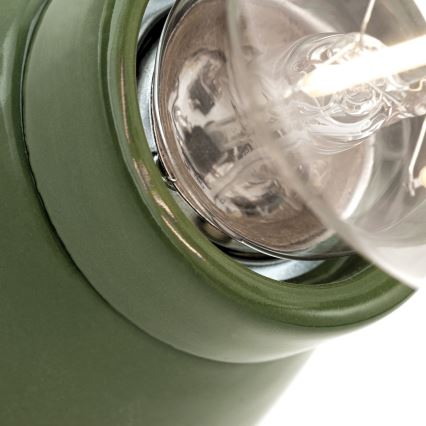 Stenska svetilka FROST 1xE27/60W/230V zelena