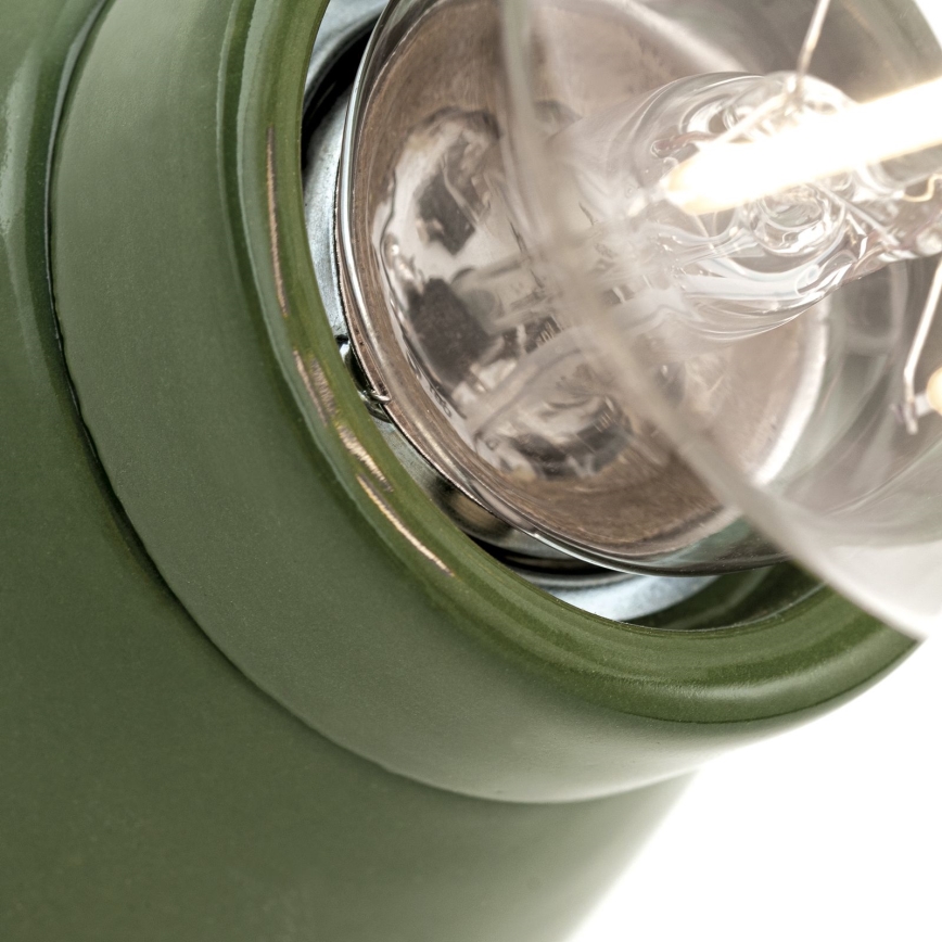 Stenska svetilka FROST 1xE27/60W/230V zelena