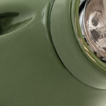 Stenska svetilka FROST 1xE27/60W/230V zelena