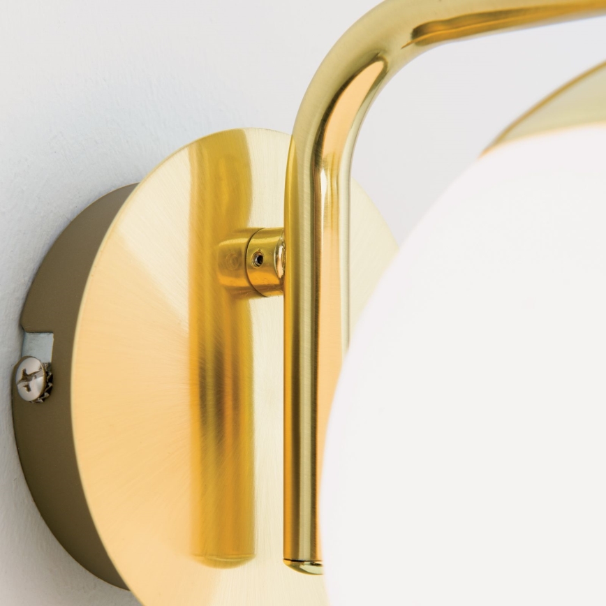 Stenska svetilka MADIS 1xE14/40W/230V zlata