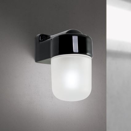 Stenska svetilka OSTIA 1xE27/40W/230V črna