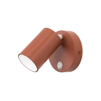 Stensko točkovno svetilo PENN 1xGU10/13W/230V opečno