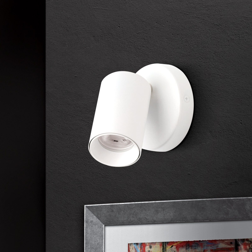 Stenska reflektorska svetilka SEAN 1xGU10/13W/230V bela