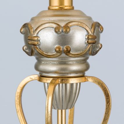 Talna svetilka TIZIA 1xE27/60W/230V bela/zlata/patina